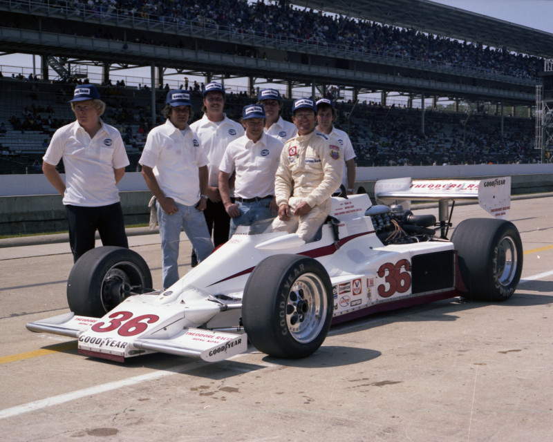 The first IndyCar race entered with Mike Mosley at Phoenix raceway.