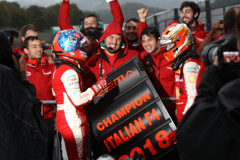 Italian Formula 4 Team & Driver Champions with Enzo Fittipaldi.